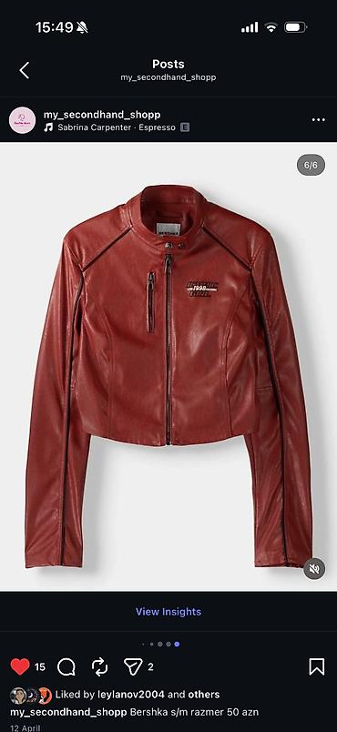 ic geyim: Dəri kurtka, Bershka, S — 1