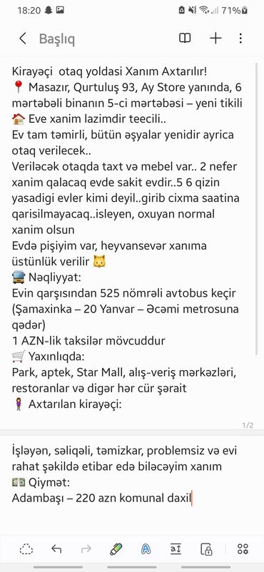 yahya huseynov kucesi: Masazır, Qurtuluş 93, Ay Store yanında yerləşən 6 mərtəbəli yeni