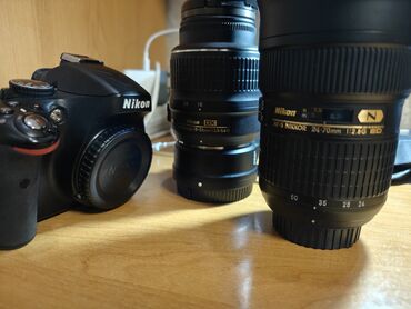 цифровые камеры купить: Зеркальная камера Nikon D5100 + комплект объективов. Состав набора: -