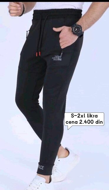 zimske jakne novi sad: Pantalone, 2XL (EU 56), The North Face, Jogger, bоја - Crna