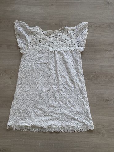 белый платья: Повседневное платье, Турция, Лето, Короткая модель