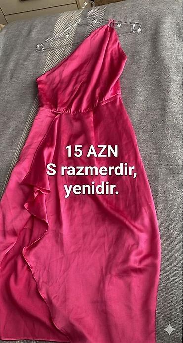 2ci el geyim: Məhsul: Qadın üçün don - Rəng: Parlaq çəhrayı/fuksiya - Model: Tək — 1