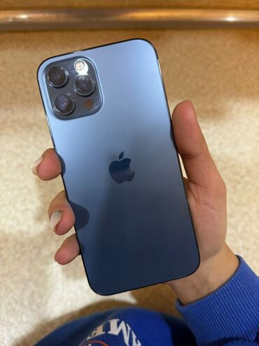 телефон fly cirrus 1: IPhone 12 Pro Max, 256 ГБ, Blue Titanium, Face ID