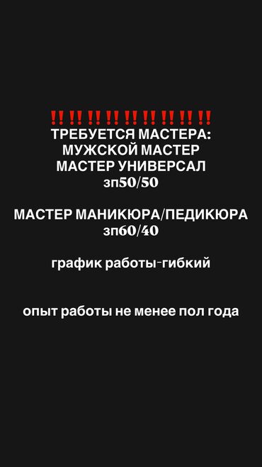 работа на категории с: Чач тарач Колорист. Пайыз