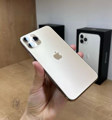 Apple iPhone: IPhone 11 Pro, 256 GB, Matte Gold, Kredit, Simsiz şarj, Face ID