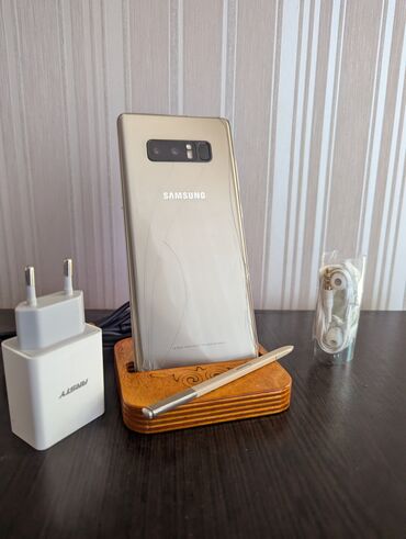 Samsung: Samsung Galaxy Note 8, Колдонулган, 64 ГБ, түсү - Алтын, 2 SIM
