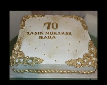 Tortlar: Tematik tortlar – fərdi dizayn - Yeni il tortu: ağ krem örtüklü — 4