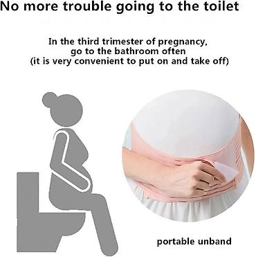 jastuci za put: Trudnički pojas sa naramenicama – 45° abdominalna podrška - Dizajn sa — 2