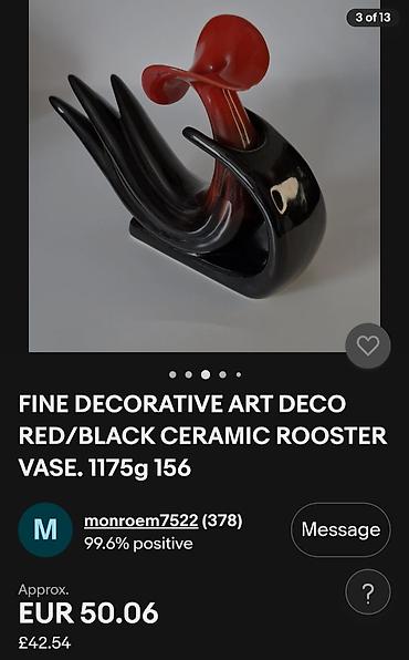 Ostali kućni dekor: Vaza nova Art Deco,skulptura ptice iz 80ih godina. Vaza skulptura Art na lalafo.rs — 2 Ostali kućni dekor: Vaza nova Art Deco,skulptura ptice iz 80ih godina. Vaza skulptura Art — 2
