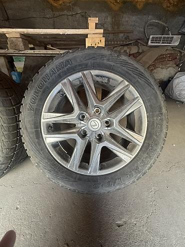 pajero 4: Комплект колес в сборе: литые диски + зимние шины Yokohama Geolandar — 1