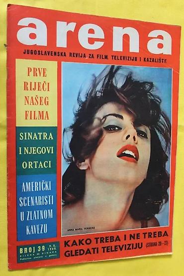 spica ruma: ARENA, JUGOSLAVENSKA REVIJA ZA FILM, TV KAZALIŠTE 37-44, 1-4 | — 5