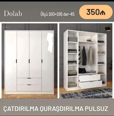 Dolablar: Yeni, Açılan, 3 qapılı Düz dolab, Dolab-asılqan, Rusiya — 12