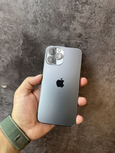 аирподс фейк цена: IPhone 13 Pro Max, Колдонулган, 256 ГБ, Black Titanium, Каптама, 88 %