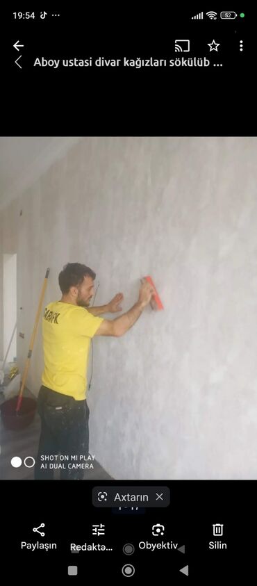 Təmir işləri: Malyar Aboy ustası laminat paduqa spoklyovka astar üz vurulması işleri — 17