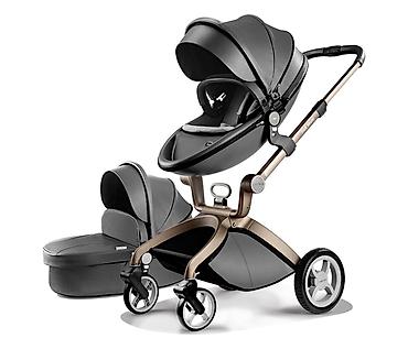 reserved patike: HOT MOM F22 – 2u1 kolica za bebe (Dark Grey), SKU: F22D.GREY-80 — 1