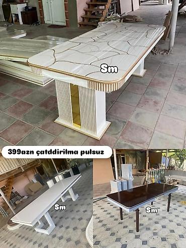 mətbəx üçün stol: Mətbəx/Yemək masaları – müxtəlif dizayn və ölçülərdə - Elegant modern — 1