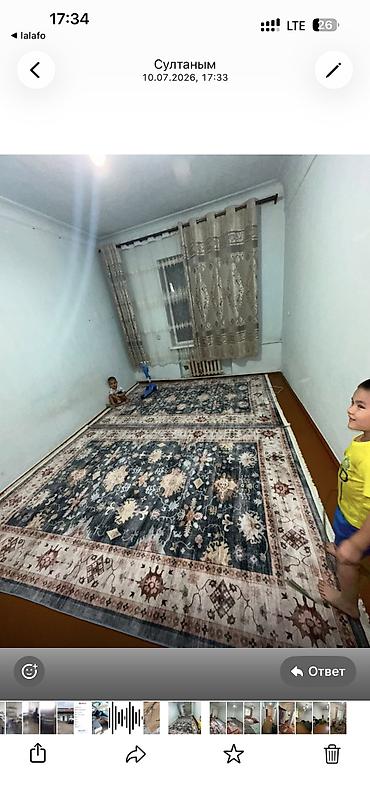 бек абад: 3 комнаты, 71 м², 105 серия, 1 этаж, Старый ремонт — 10