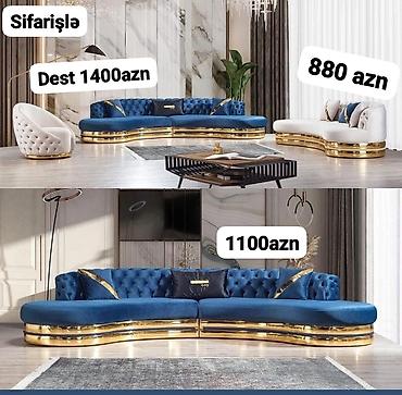 Sifarişlə divanlar: Divan, Qonaq otağı üçün, Parça, Bazasız, Açılmayan — 30