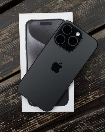 айфон абмен: IPhone 15 Pro, Б/у, 256 ГБ, Black Titanium, Защитное стекло, Коробка, 89 %