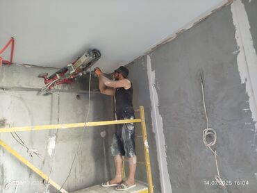 Beton işləri: Səssiz tozsuz səliqəli kəsim. Beton katlavan monolit kubik — 25