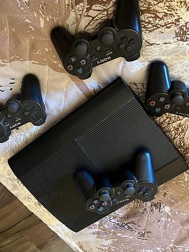 ps3 hard disk: Sony PlayStation 3 Super Slim oyun konsolu İCİNDƏ 26 OYUN VAR - — 3