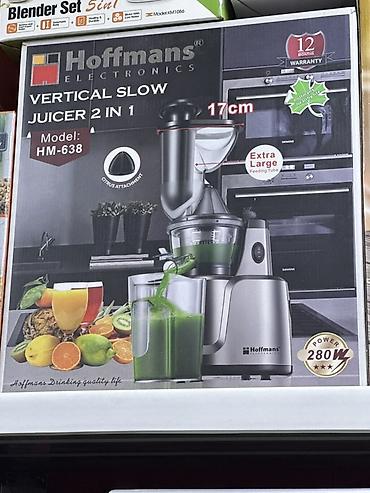 Вертикальная шнековая соковыжималка Hoffmans Electronics Juicer 2 in