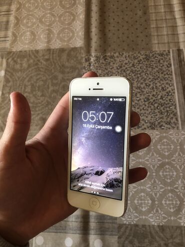 telefon ekranı üçün şəkillər: IPhone 5, 16 GB, Ağ