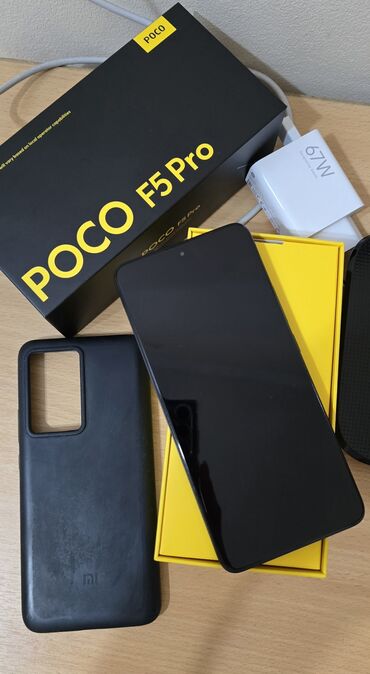 Poco: Poco F5 Pro, Б/у, 256 ГБ, цвет - Черный, 2 SIM