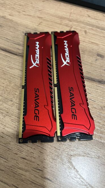 Оперативная память (RAM): Оперативная память, Б/у, HyperX, 4 ГБ, DDR3, 1600 МГц, Для ПК