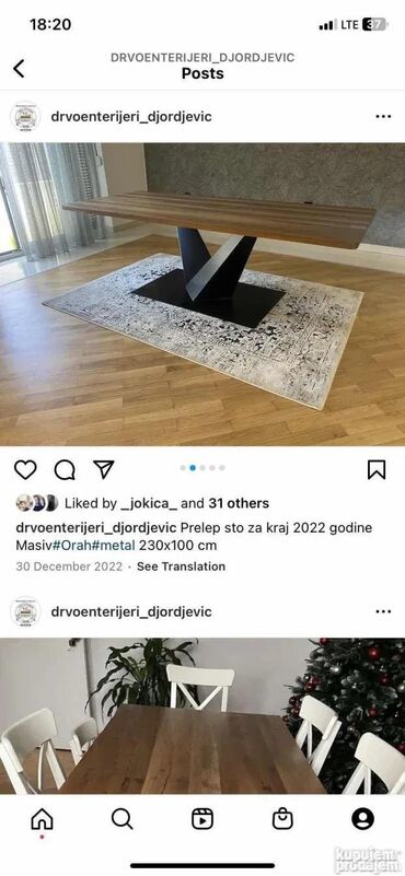 Ostali nameštaj: Masivne ploče za stolove - radne površine Ploče masivne od punog na lalafo.rs — 13 Ostali nameštaj: Masivne ploče za stolove - radne površine Ploče masivne od punog — 13