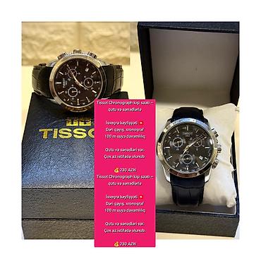 tissot saat qiyməti: Tissot Chronograph kişi saatı – qutu və sənədlərlə - İsveçrə — 1
