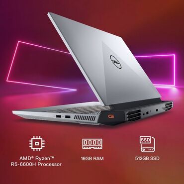 ноут игровой: Ноутбук, Dell, 16 ГБ ОЗУ, AMD Ryzen 5, 15.6 ", Б/у, Игровой, память SSD