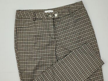 Blu, Material trousers for women, size 2XL (EU 44)