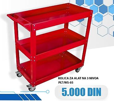 alati beograd: Kolica za alat na 3 nivoa – model PLT/WS-03 - Metalna konstrukcija — 1