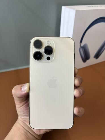 6 айфон: IPhone 14 Pro Max, Колдонулган, 256 ГБ, Алтын, Коргоочу айнек, Каптама, 88 %