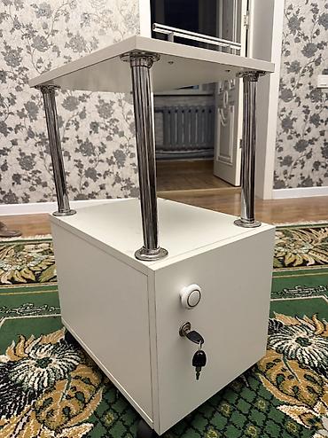 Офис тумбалары: Кеңсе үчүн тумба, Колдонулган, ЛДСП, түсү - Ак — 5