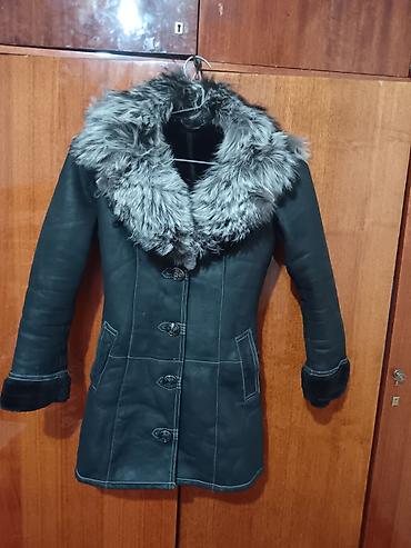 Дубленки: Дубленка, Короткая модель, С капюшоном, M — 5