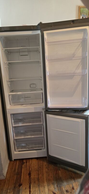 Soyuducular: İşlənmiş 2 qapılı Indesit Soyuducu Satılır, rəng - Boz