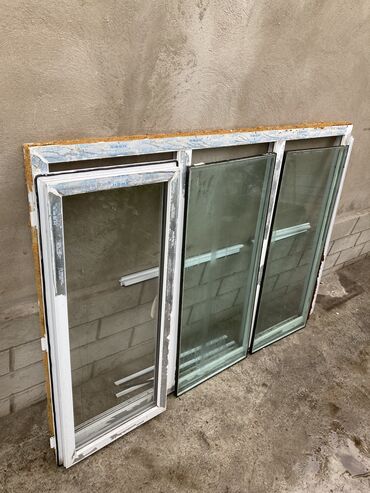 алюминиевые окна цена м2 бишкек: Пластиковое окно, цвет - Белый, Б/у, Самовывоз, Платная доставка