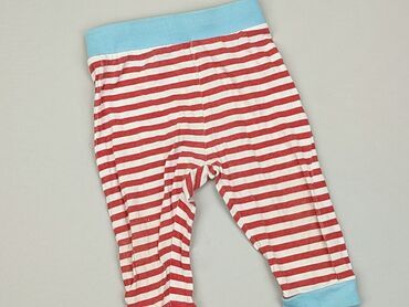 legginsy w kratkę czerwone: Spodnie dresowe, 6-9 m, stan - Dobry