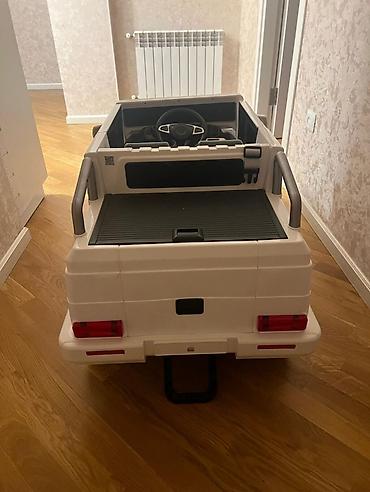 traktor satisi type 1: Uşaqlar üçün elektrikli minik maşını – ağ rəng, Mercedes G-Class — 5