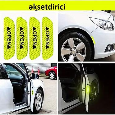 Nəqliyyat: Məhsul: Avtomobil qapısı üçün reflektor yapışqanlar – “OPEN” işarəli — 2