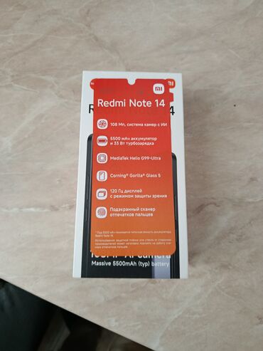 retro telefon: Xiaomi Redmi Note 14 256 8 gb, - 108 MP əsas kamera və AI dəstəkli