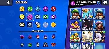 Digər kolleksiyalar: Brawl Stars hesabı - Kupa yolu: 74 954 (ən yüksək 74 962) - Toplanan — 8