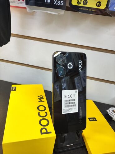 Poco: Poco M6, Б/у, 256 ГБ, цвет - Черный, 1 SIM, 2 SIM