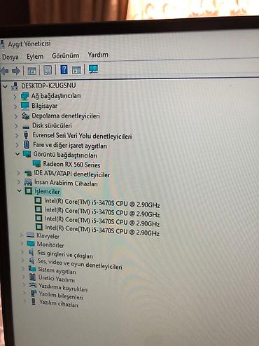 komp: Kasa Melumatlari 👇🏻 Intel Core I5 3470 16 GB Ram 256GB SSD AMD — 2