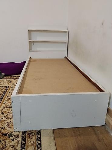 полк: Односпальная кровать с встроенным изголовьем-стеллажом и выдвижными — 2