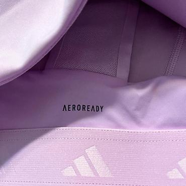 sportske torbe za devojcice: Dva‑delni ženski sportski set – Adidas, lila boja - Komplet se — 6