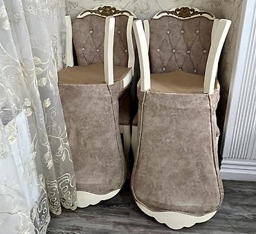 Mebel: Qonaq otağı üçün, İşlənmiş, Açılmayan, Dördbucaq masa, 6 stul — 5