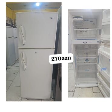 Soyuducular: İşlənmiş 2 qapılı LG Soyuducu Satılır, rəng - Ağ